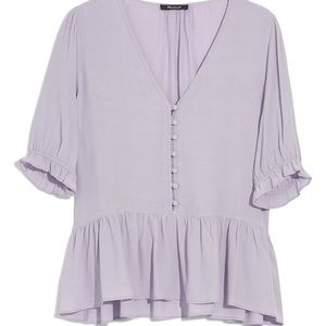 Madewell Courtyard Ruffle Hem Top
